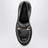 Black smooth leather loafers