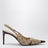 Décolleté slingback Donna beige in tessuto GG