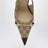 Beige Donna slingback pumps in GG fabric
