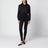 Legging noir avec bande Web en mélange de coton