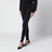 Legging noir avec bande Web en mélange de coton