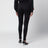 Legging noir avec bande Web en mélange de coton