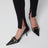 Legging noir avec bande Web en mélange de coton
