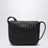 Black Veneto mini messenger bag with flap