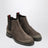 Bottines Chelsea marron en daim avec détail Web