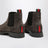 Bottines Chelsea marron en daim avec détail Web