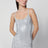 Dress in stretch nylon jersey with crystals