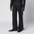 Black cotton twill denim trousers
