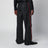 Black cotton twill denim trousers