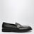 Mocassins noirs en cuir brossé avec Double G