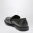 Mocassins noirs en cuir brossé avec Double G