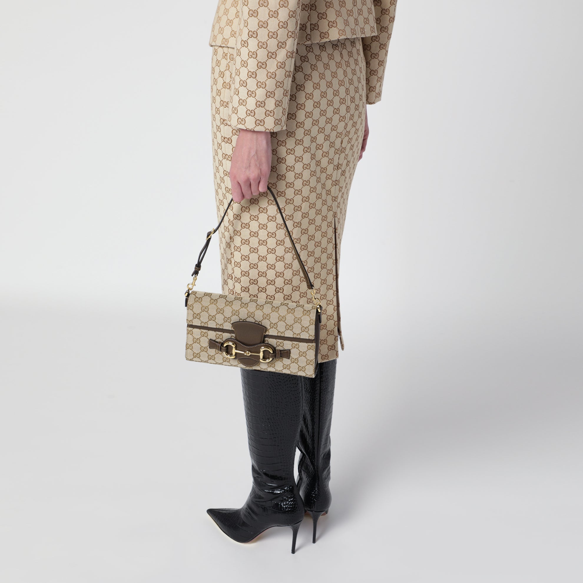 Horsebit Ristretto Medium Shoulder Bag