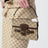 Sac à main Horsebit Duomo beige et marron en tissu GG