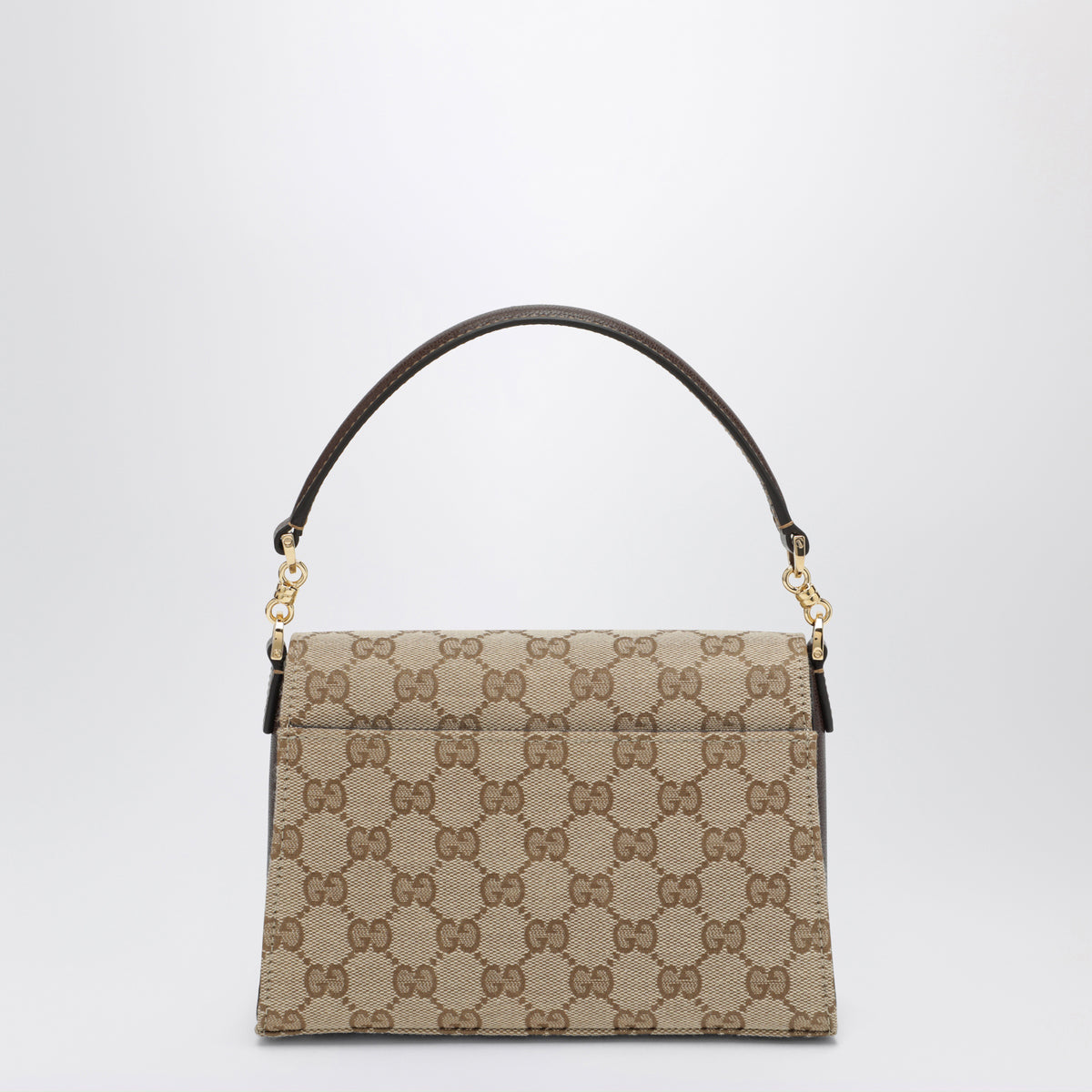 Borsa Horsebit Duomo beige in tessuto GG