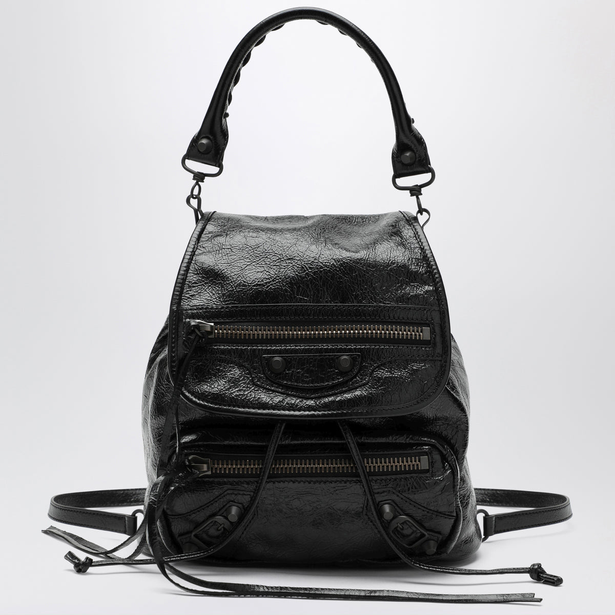Le City Mini Black Lambskin Backpack