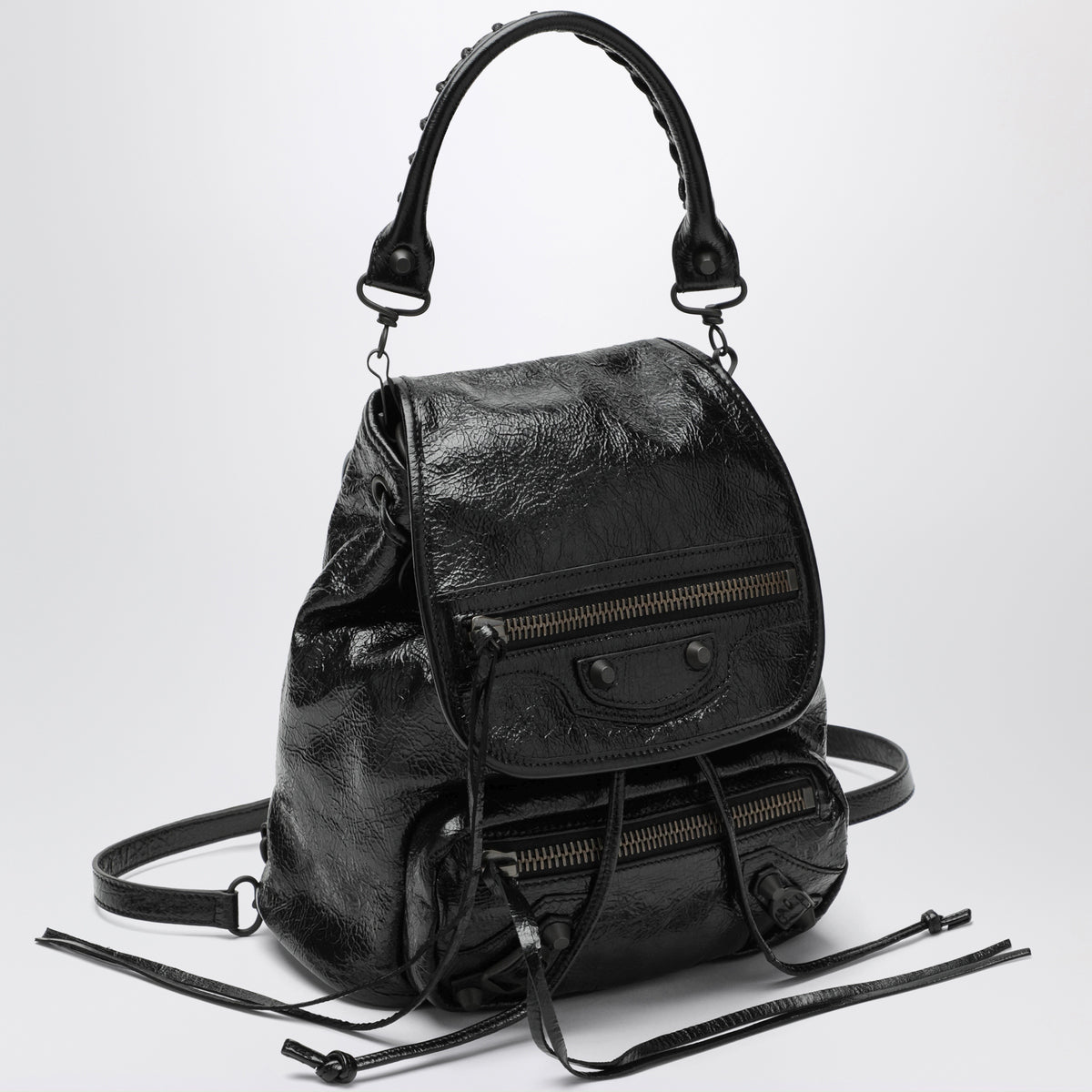Le City Mini Black Lambskin Backpack