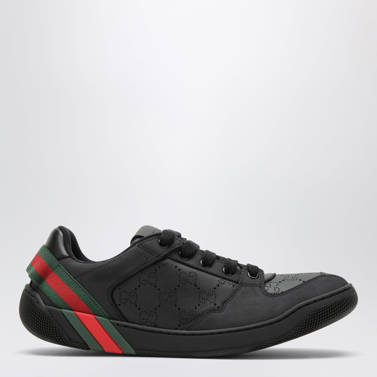 Black leather Screener sneakers
