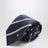 Striped blue silk jacquard tie with Double G