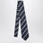 Striped blue silk jacquard tie with Double G