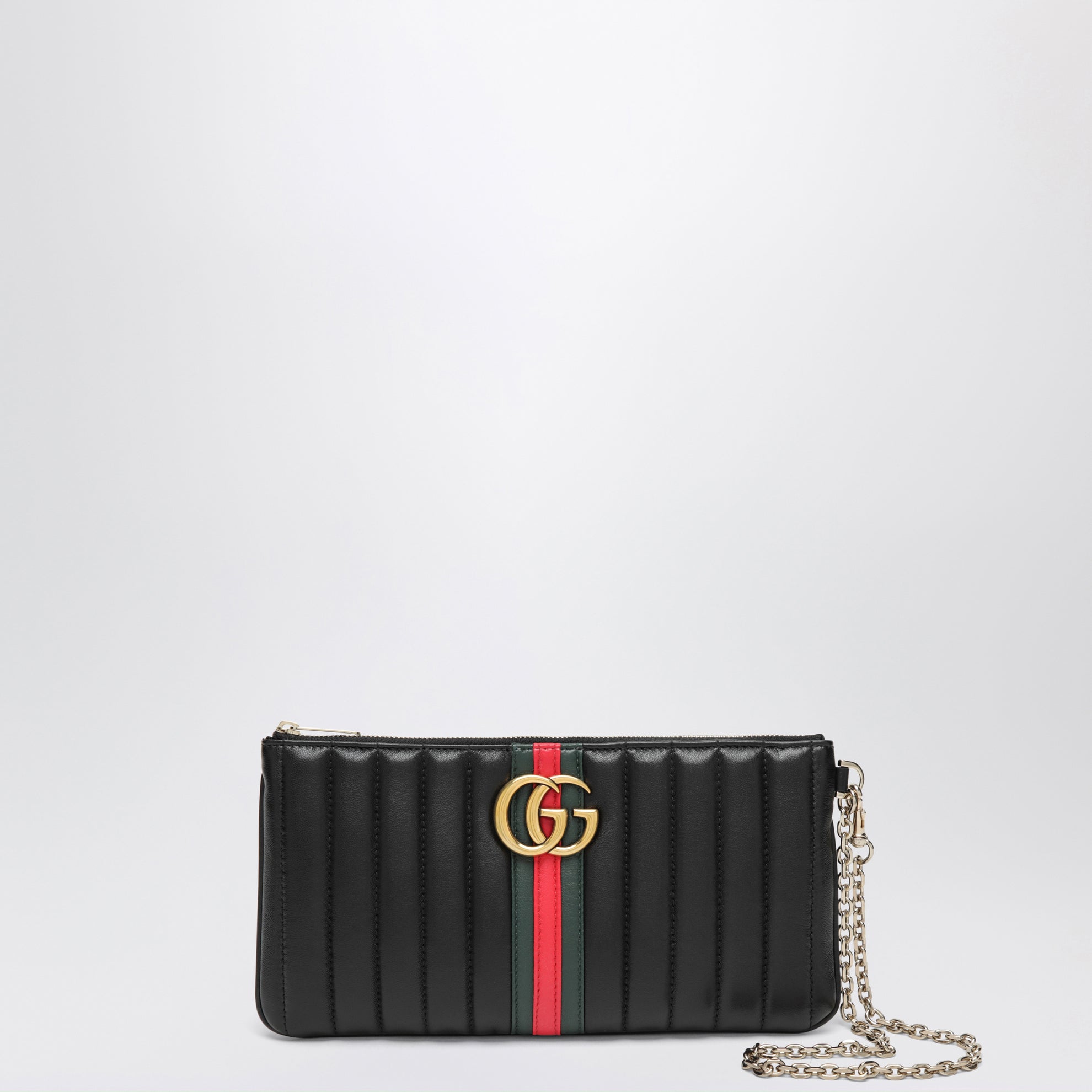 Black GG Marmont leather pouch