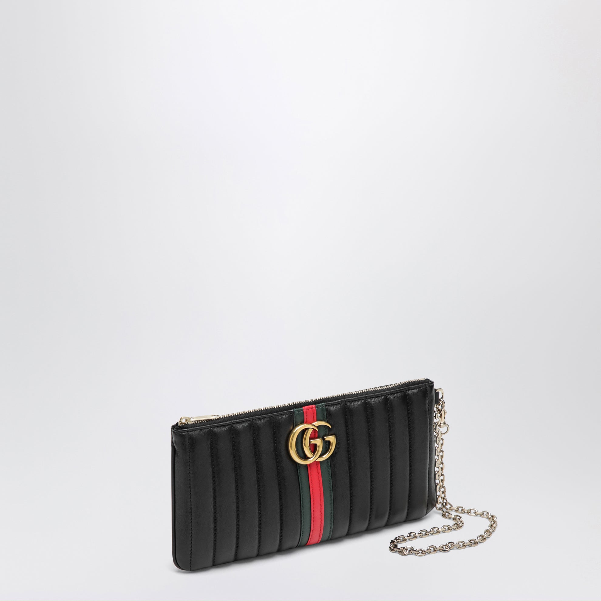 Black GG Marmont leather pouch