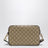 Borsa a tracolla piccola marrone in tessuto GG