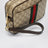 Borsa a tracolla piccola marrone in tessuto GG