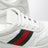 Sneaker Screener bianca in nylon e pelle