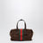 Braune Boston Tasche aus perforiertem Veloursleder mit GG-Logo