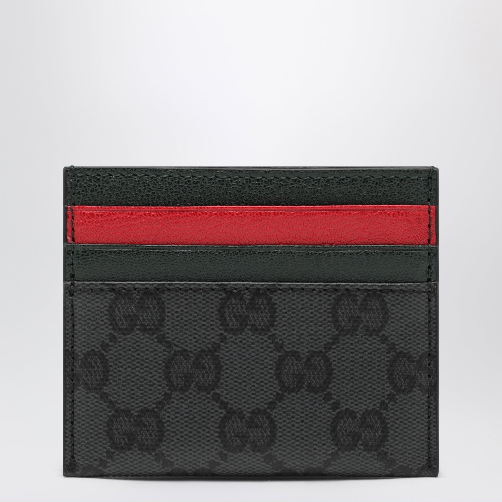 Schwarzes Kartenetui aus GG Supreme Canvas