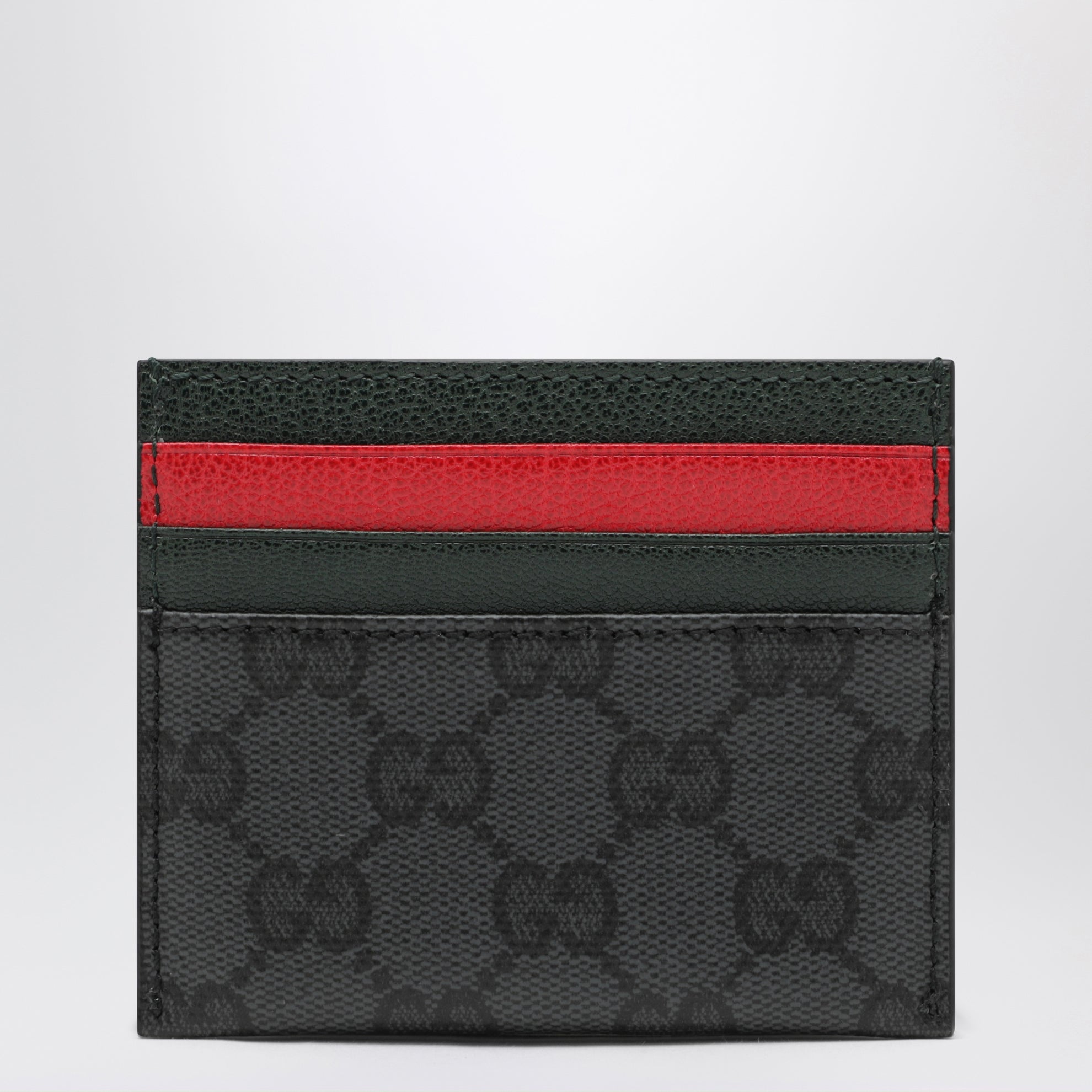 Schwarzes Kartenetui aus GG Supreme Canvas