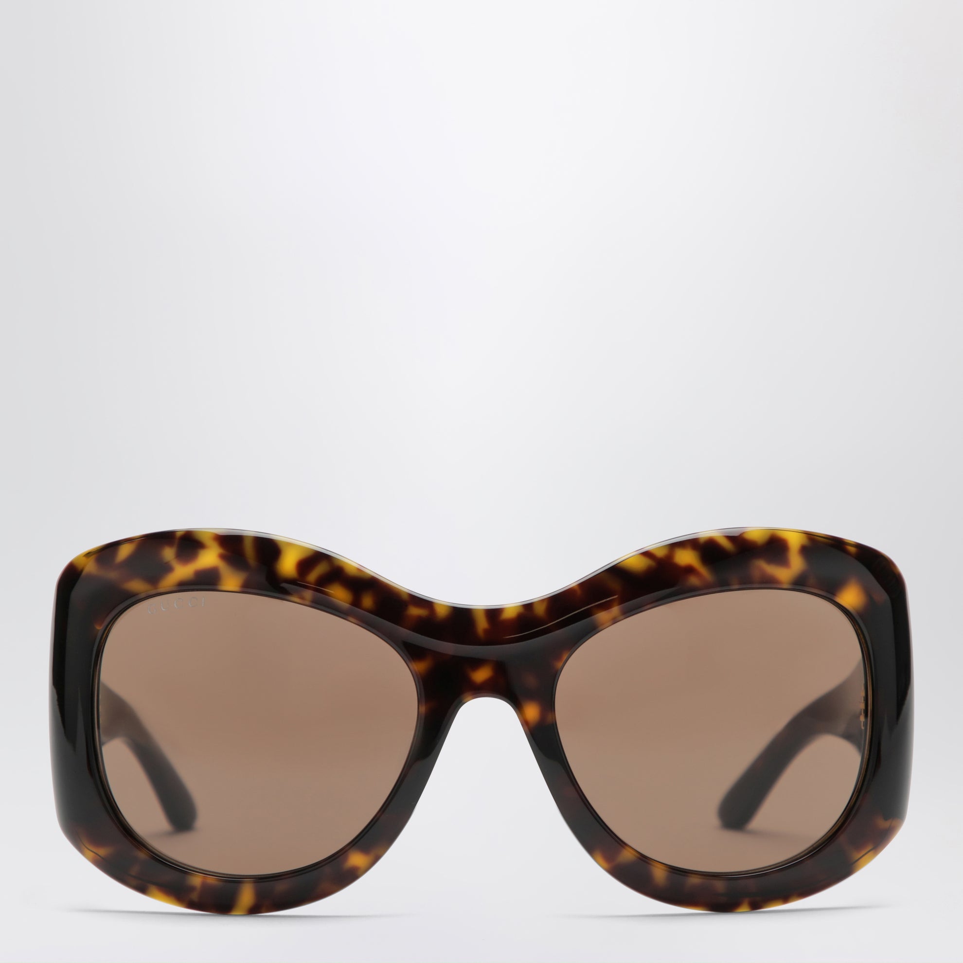 Runde braune Sonnenbrille aus Acetat