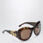 Runde braune Sonnenbrille aus Acetat