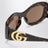 Runde braune Sonnenbrille aus Acetat