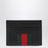 Portafoglio bi-fold Web Trademark nero in pelle