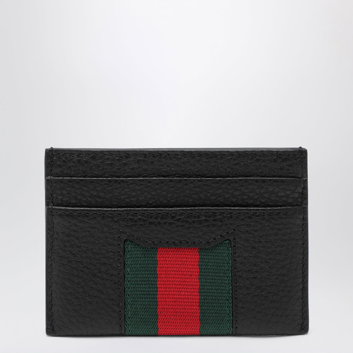 Portafoglio bi-fold Web Trademark nero in pelle