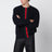 Maglione blu in lana con dettaglio Web
