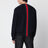Maglione blu in lana con dettaglio Web