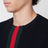 Maglione blu in lana con dettaglio Web