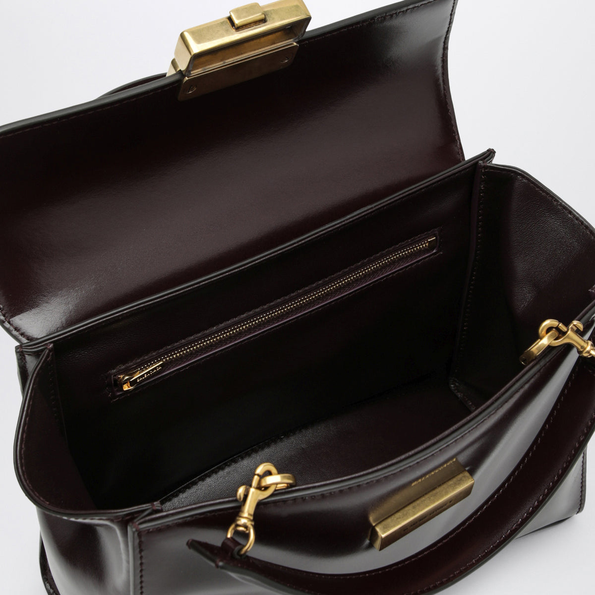 Borsa a mano Hourglass Avenue piccola color prugna