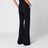 Pantaloni sartoriali neri in lana vergine