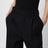 Pantaloni sartoriali neri in lana vergine