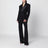 Black double-breasted tuxedo jacket in virgin wool