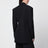 Black double-breasted tuxedo jacket in virgin wool