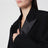 Black double-breasted tuxedo jacket in virgin wool