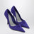 Décolleté Purple Bloom en daim