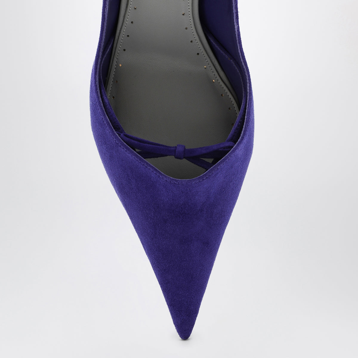 Purple Bloom décolleté in suede