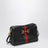 Camera bag Horsebit Web piccola nera in pelle