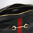 Camera bag Horsebit Web piccola nera in pelle
