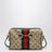 Petit sac camera Horsebit Web en tissu Vintage Sand